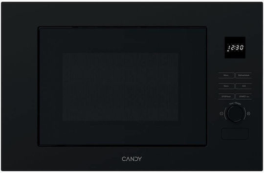 Candy Εντοιχιζόμενος Φούρνος Μικροκυμάτων με Grill 20lt Μαύρος