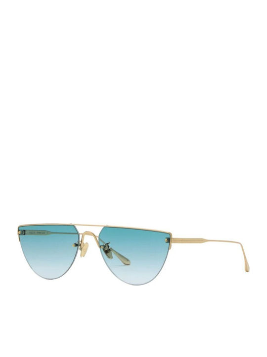 Spektre Unisex Sunglasses With Gold Metallic Frame And Gradient Lens COR02S