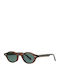 Spektre Unisex Sunglasses with Brown Tartaruga Horn-Rimmed Frame ECO03S
