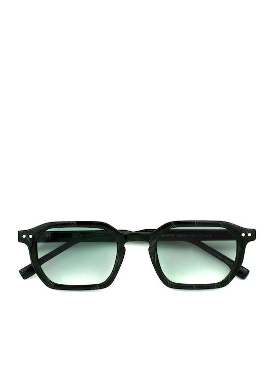 Red Raven Harper Unisex Sunglasses with Green F...