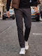 Chino Elastic Trousers in Regular Fit Gray