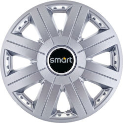 Τάσια 14" με Σήμα Smart 4τμχ Γκρι 4792