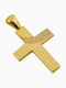 Gold Cross 14K Zircon Weight 2.30gr