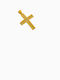 Gold Cross 14K Zircon Weight 2.30gr