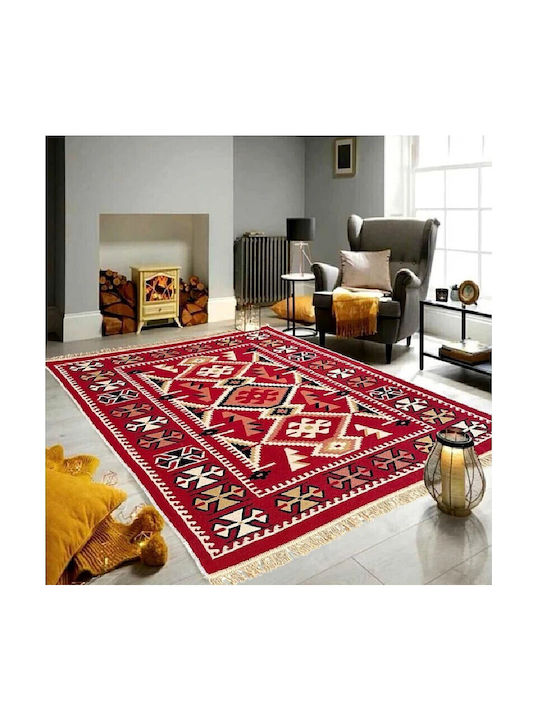 Kotonia Home Χαλί Ορθογώνιο Βαμβακερό Πολύχρωμο 60x90cm