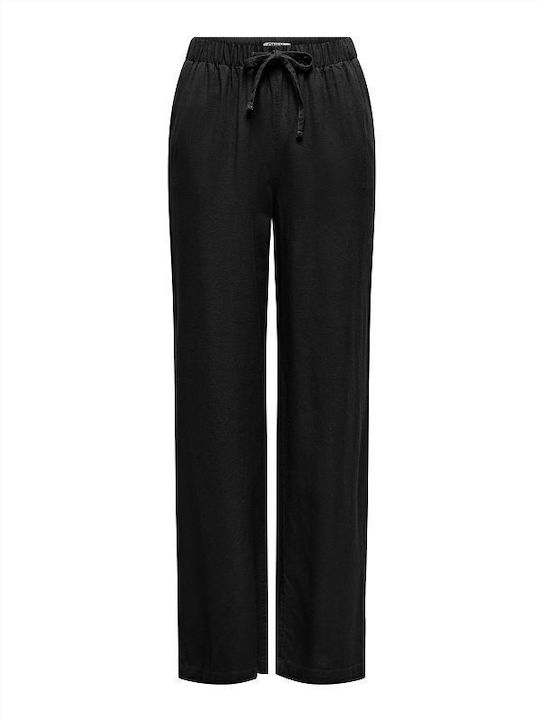 Only Women's Fabric Trousers Black