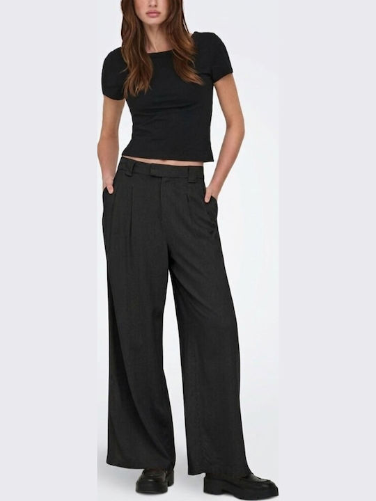 Only Women's Fabric Trousers Black
