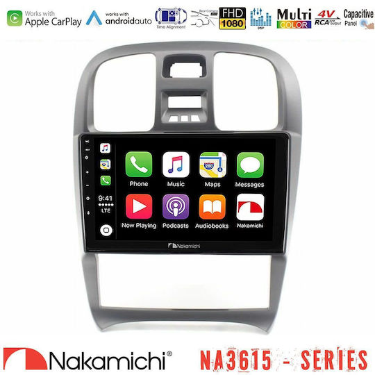 Nakamichi Ηχοσύστημα Αυτοκινήτου για Hyundai Sonata 2001-2005 (Bluetooth/USB/WiFi/GPS/Apple-Carplay/Android-Auto) με Οθόνη Αφής 9"