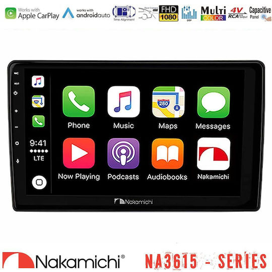 Nakamichi Car Audio System for Ford Mondeo / Focus / S-Max / Galaxy 2007-2014 Bluetooth USB WiFi GPS Apple CarPlay Android Auto CD with 9 Inch Touch Screen