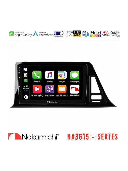 Nakamichi Car Audio System for Toyota C-HR 2017-2022 Bluetooth USB WiFi GPS Apple CarPlay Android Auto with 9" Touch Screen