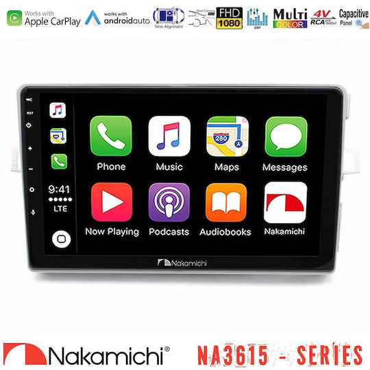 Nakamichi Car Audio System for Toyota Verso 2009-2018 Bluetooth USB WiFi GPS Apple CarPlay Android Auto with 9" Touch Screen
