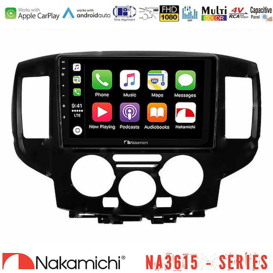 Nakamichi Ηχοσύστημα Αυτοκινήτου για Nissan NV200 2009 2019 (Bluetooth/USB/WiFi/GPS/Apple-Carplay/Android-Auto) με Οθόνη Αφής 9"