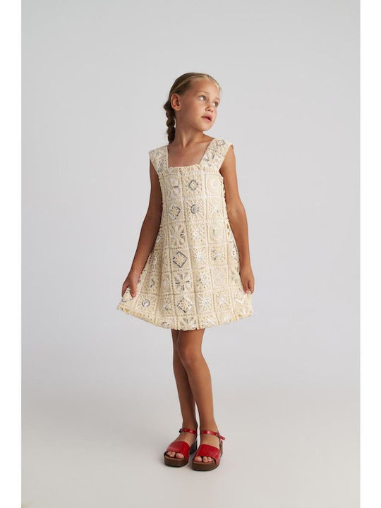 Two In A Castle Girls Dress Sleeveless Knitted ...