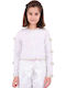 Kinder-Strickjacke Bright Weiß