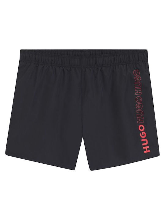 Hugo Men's Swimwear Shorts Black With Patterns