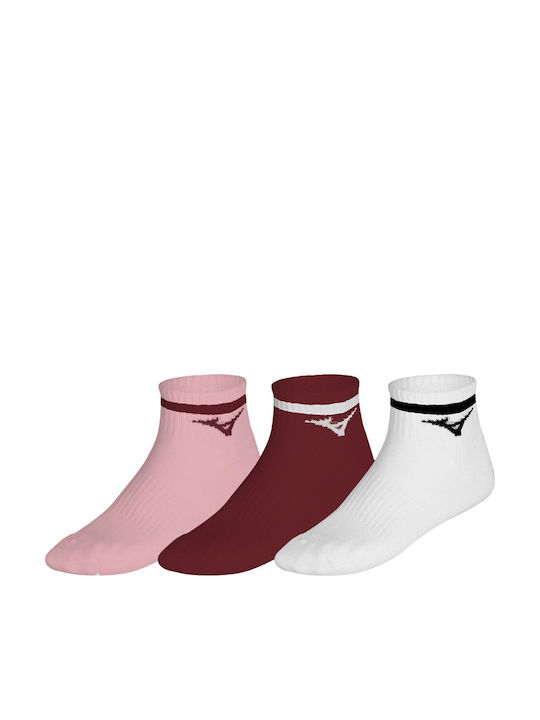Mizuno Training Mid Спортни Чорапи Бели 3 Чифта