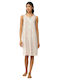 Vamp Vamp Sommer Baumwollenes Damen Nachthemd Mint Grau