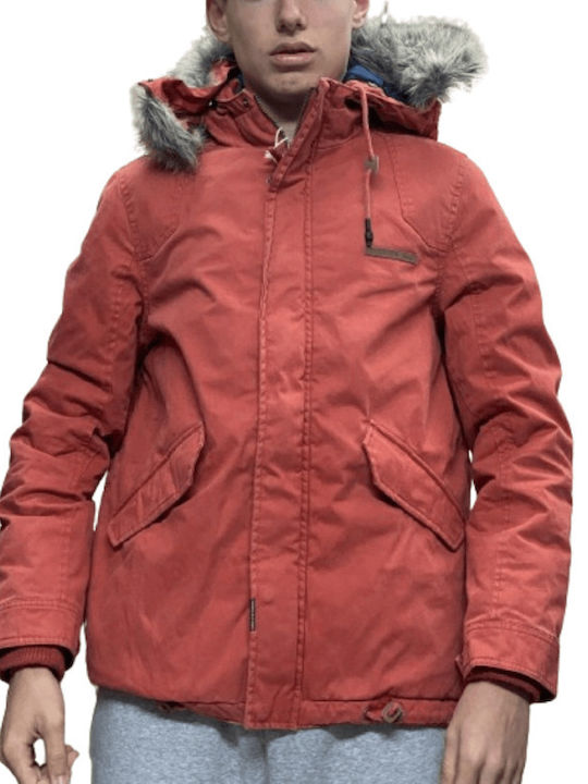 Winter Parka Jacket Orange