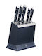 Tefal Ever Sharp Knife Set with Base from Stainless Steel 5 Pieces