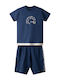 Kinderbekleidungssets mit Shorts Sommer 2Stücke Dunkelblau