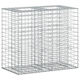 vidaXL Gabion Box Pentru Garduri De Grădină Din Oțel 90x50x80 Cm Argintiu