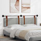vidaXL Gray Leather Bed Headboard Cushion 170x55cm