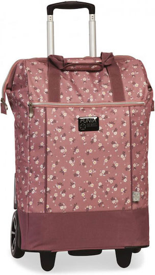 Căruț de Piață Textil Roz 40cm