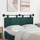 vidaXL Stoff-Kopfstütze für Bett Grüne 150x55cm