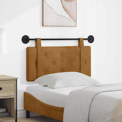 vidaXL Headboard Cushion Fabric Brown 100x55 cm