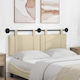 vidaXL Stoff-Kopfstütze für Betten Beige 150x55cm