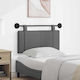 vidaXL Fabric Bed Headboard Pillow Gray 90x55cm