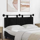 vidaXL Fabric Bed Headboard Cushion Black 130x55cm