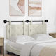 vidaXL Stoff-Kopfstütze für Bett Beiges 150x55cm