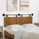 vidaXL Stoff-Kopfstütze Für Bett Braun 150x55cm