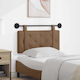 vidaXL Leather Bed Headboard Cushion Brown 100x...