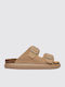 Noelle Leather Women's Sandals Beige