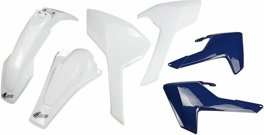 Ufo Kit Plastic Hukit618f-999 Mx Husqvarna Tx 125 17 Husqvarna Tc 125 18 Blue-White