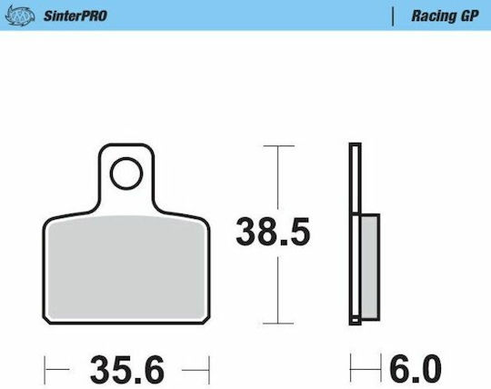 Moto-master Metallic Motorcycle Brake Pads 99212 Gas Gas Txt Pro 300 07-10 Beta Minicross 50 Pro Race 04-06 1 Set 1 Caliper