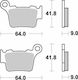 Moto-master Metallic Motorcycle Brake Pads 94421 Ktm Sx 250 03-22 Husqvarna Tc 250 04-22 1 Set 1 Caliper