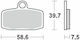 Moto-master Metallic Motorcycle Brake Pads 97412 Ktm Sx 85 17/14 12-21 Ktm Sx 85 19/16 12-21 1 Set 1 Caliper