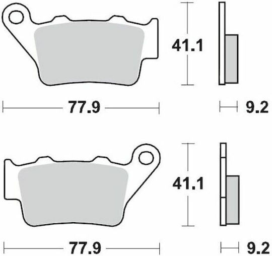 Moto-master Μεταλλικά Τακάκια 93212 Yamaha Xt 660 R 04-16 Husqvarna Cr 125 95-05 1 Σετ 1 Δαγκάνα