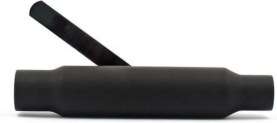 MCS Motorrad Auspuffanlagen 1 3/4" Auspuff-Endrohr Schwarzes Shorty Straight Cut Universeller Schalldämpfer 12" Langes Schwarzes