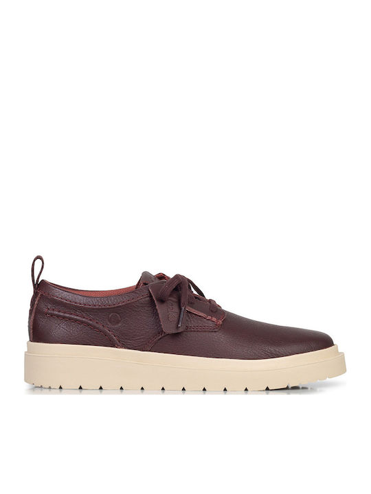 Clarks Polden Lace Ανδρικά Μοκασίνια σε Καφέ Χρώμα