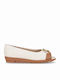 Women's Ballerina Shoes in Beige Color