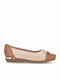 Women's Ballerina Shoes in Beige Colour