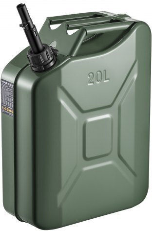 Vevor Double Position Fuel Can Metallic with Extension Tube 20lt Green