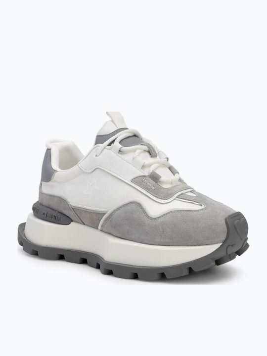 Damen Sneakers Hellgrau / Weiß