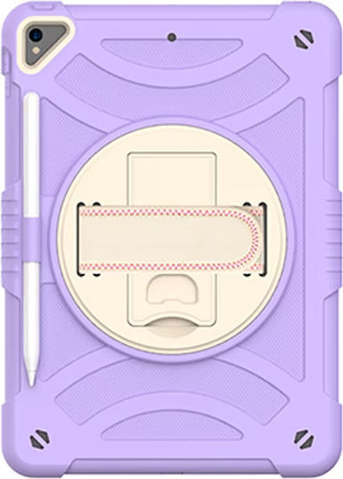 Back Cover Rotativă Durabilă pentru Copii Violet (iPad 9 iPad 8 iPad 7)