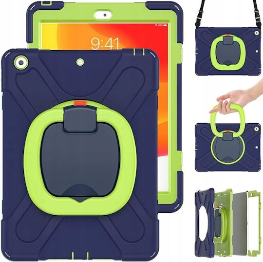 Back Cover Rotating Durable for Kids Navy Blue iPad 9 iPad 8 iPad 7
