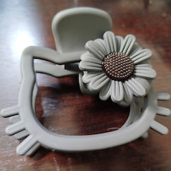 Hair Claw Clip Hello Kitty Shape Daisy Decoration Gray Hair Claw Clip Hello Kitty Shape Daisy Decoration Gray